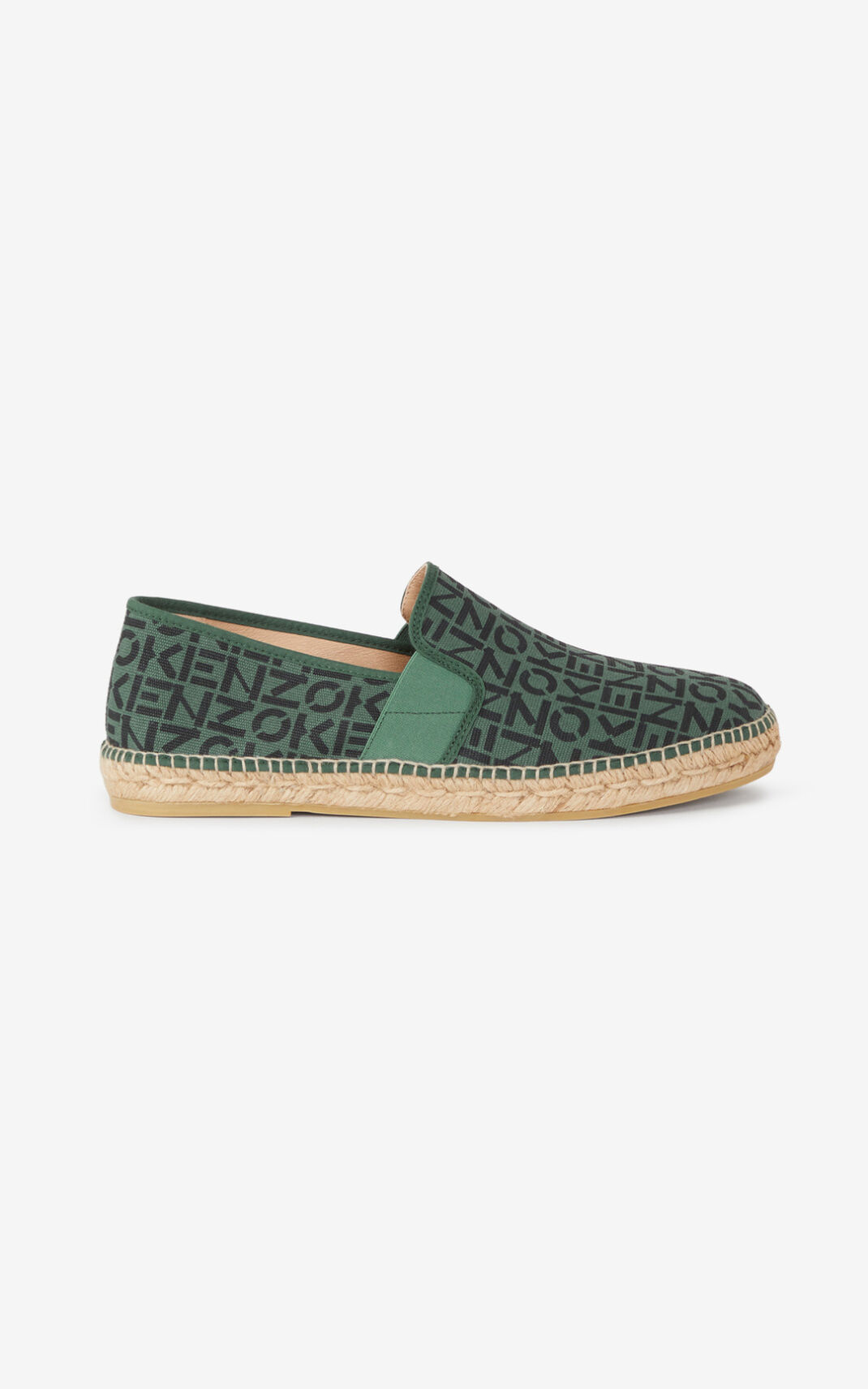 Kenzo Sport elasticated Alpargatas Hombre Verde Oscuro | 4068359-WB